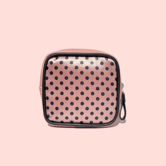 BLUE POLKA POUCH